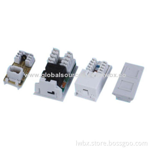 UTP Cat5E Keystone Jack, UK Type